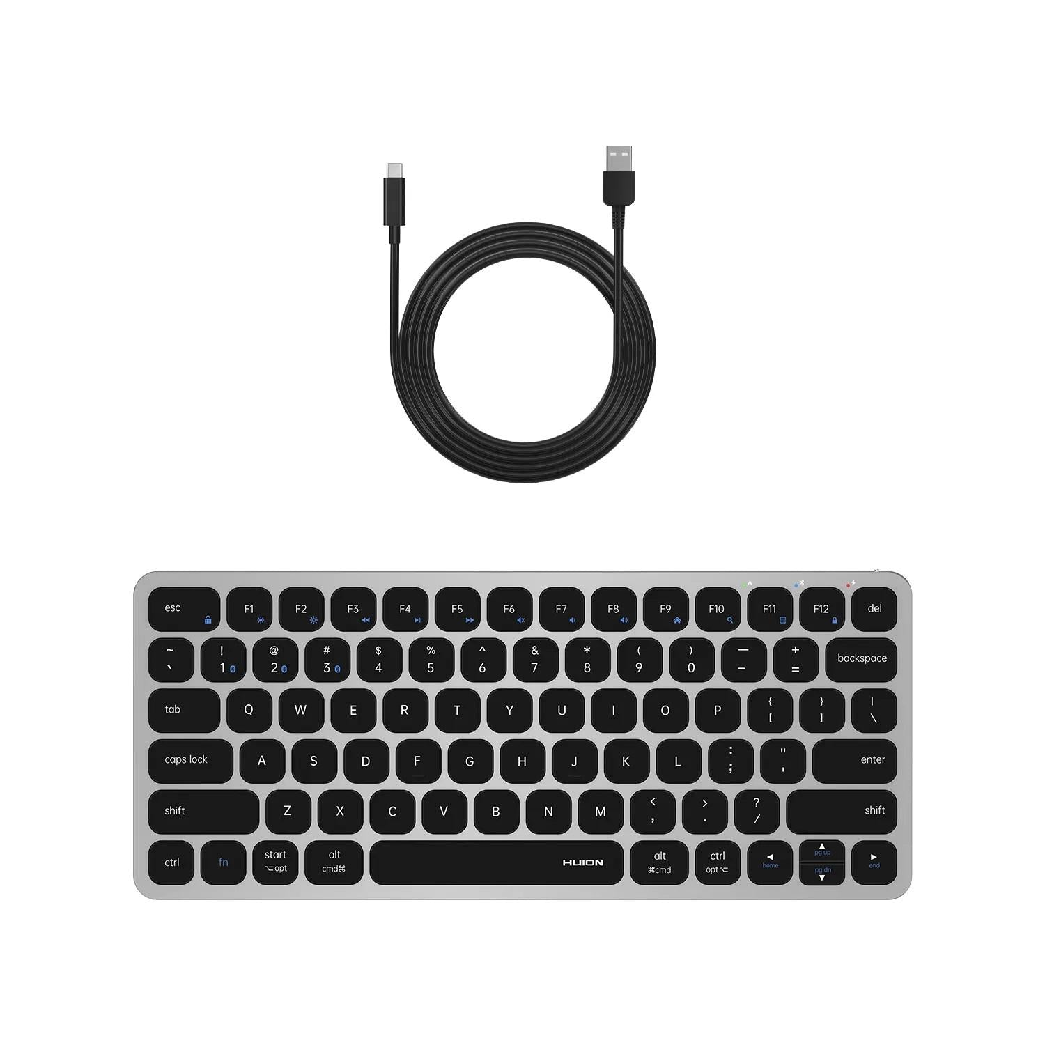Безжична клавиатура Huion HB186S, За графичен таблет, Bluetooth 5.1