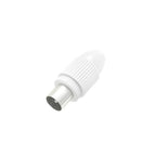Antenna connector HAMA Coax plug, Coaxial male, White