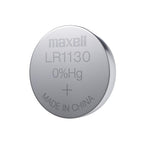 Button Alkaline Battery MAXELL LR-1130 AG10 1.55V 10 pcs./pack price for 1 pc.