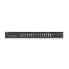 Switch ZYXEL GS1920-24V2, 24-port Gigabit Smart-Managed, Fanless, Rackmount