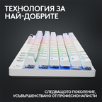 Logitech G Pro X TKL White Mechanical Gaming Keyboard - Tactile