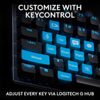 Logitech G Pro X RAPID TKL Magnetic Analog Switch Gaming Mechanical Keyboard, Black