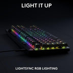 Logitech G Pro X RAPID TKL Magnetic Analog Switch Gaming Mechanical Keyboard, Black