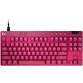 Геймърска механична клавиатура Logitech G Pro X RAPID TKL, Magnetic Analog Switch, Magenta