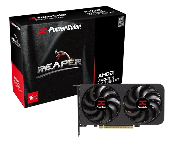 Видео карта PowerColor RADEON RX 9060 XT Reaper 16GB GDDR6