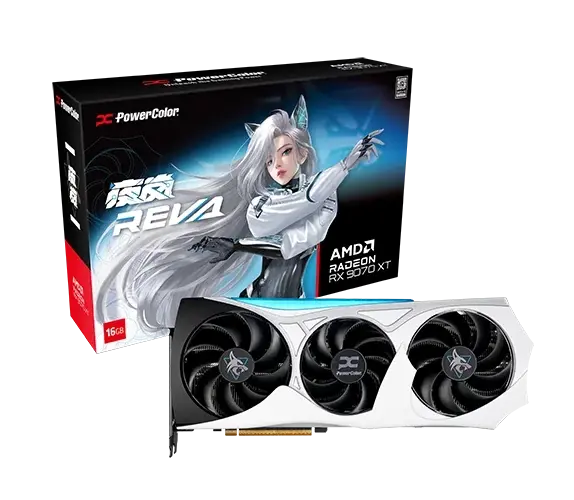Видео карта PowerColor Radeon RX 9070 XT HELLHOUND OC REVA EDITION 16GB GDDR6