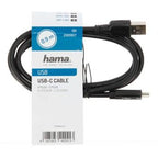 HAMA USB-C Male to USB 2.0 A Male Cable, 0.9m, 480Mbit/s, Bulk packaging
