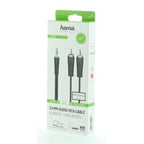 Audio cable HAMA, 3.5 mm jack - 2 x RCA, 1.5m, Black