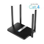 Cudy LT500 Wireless Router, 4G LTE AC1200, 2.4/5 GHz, 300 - 867 Mbps, 10/100