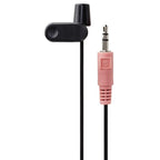 HAMA Microphone, Clip-on Lapel, 3.5mm, Black