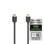 HAMA High Speed Cable, HDMI male - HDMI male, 8K, 48GB/s, Ethernet, 1m, Gold-plated connectors, Black