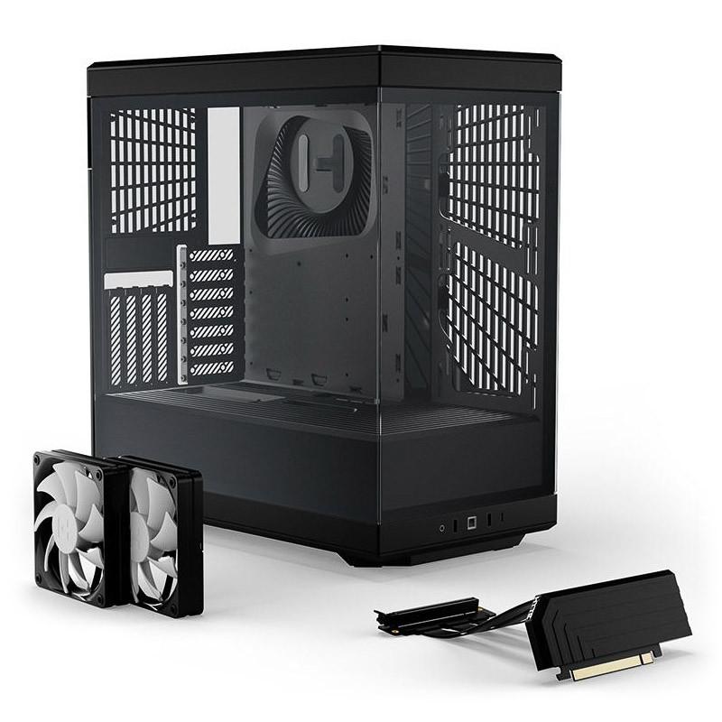 Кутия HYTE Y40 Tempered Glass, Mid-Tower, Черна, Стъклени панели
