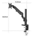 HAMA Desk Monitor Mount, Adjustable, 13"-35", 118496