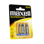 Super alkaline batteries MAXELL LR03 XL /4 pcs. in pack/ 1.5V