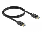 Delock DisplayPort 2.0 male - DisplayPort male cable, 1.0m, 10K, 54 Gb/s, Black