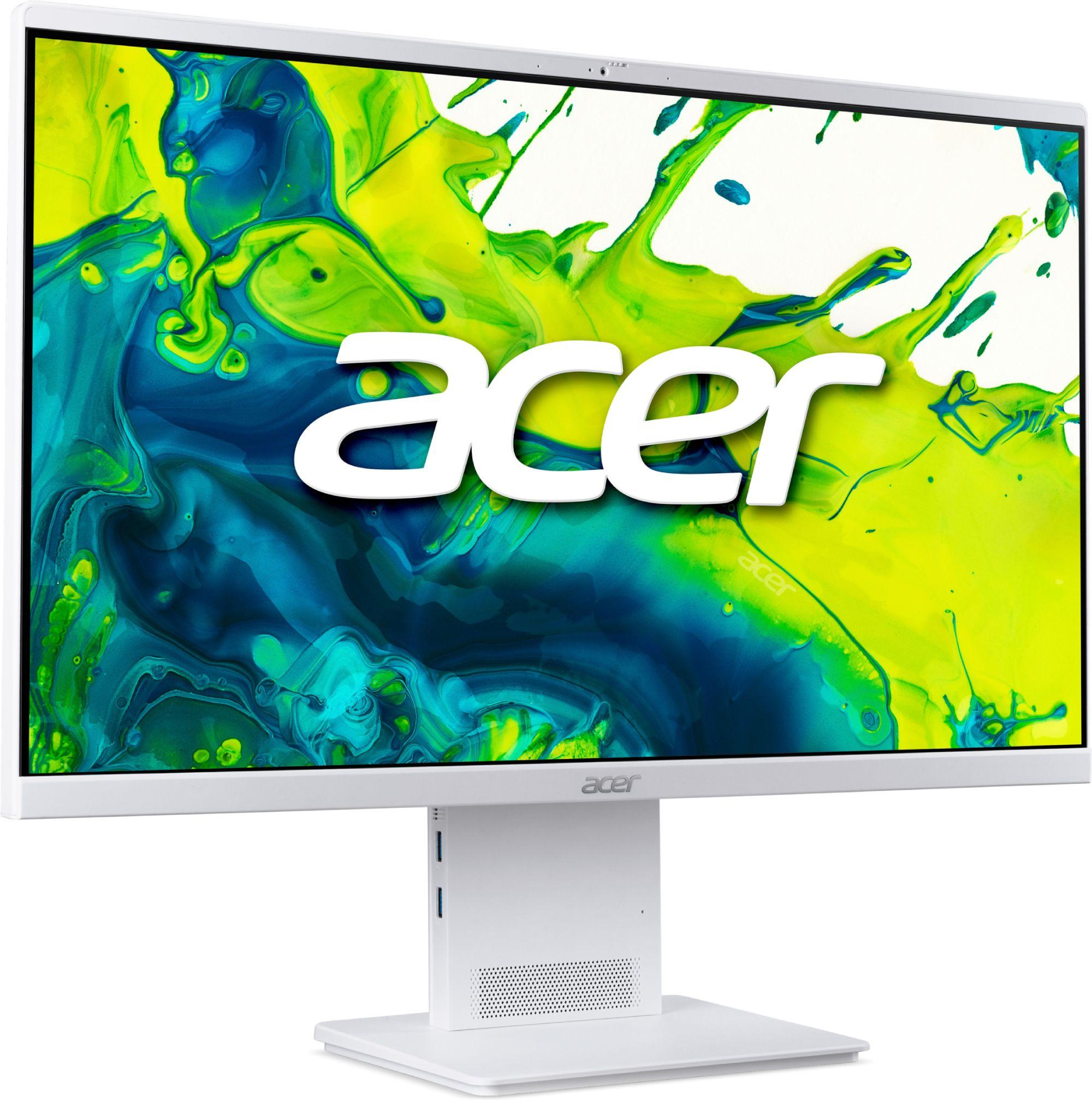 Kомпютър All-in-One Acer Aspire S24B-U7 DQ.BSGEX.004 - 23.8" inch IPS FHD(1920x1080) Intel Core 7 155U, 16GB DDR5, 512 GB SSD - Бял
