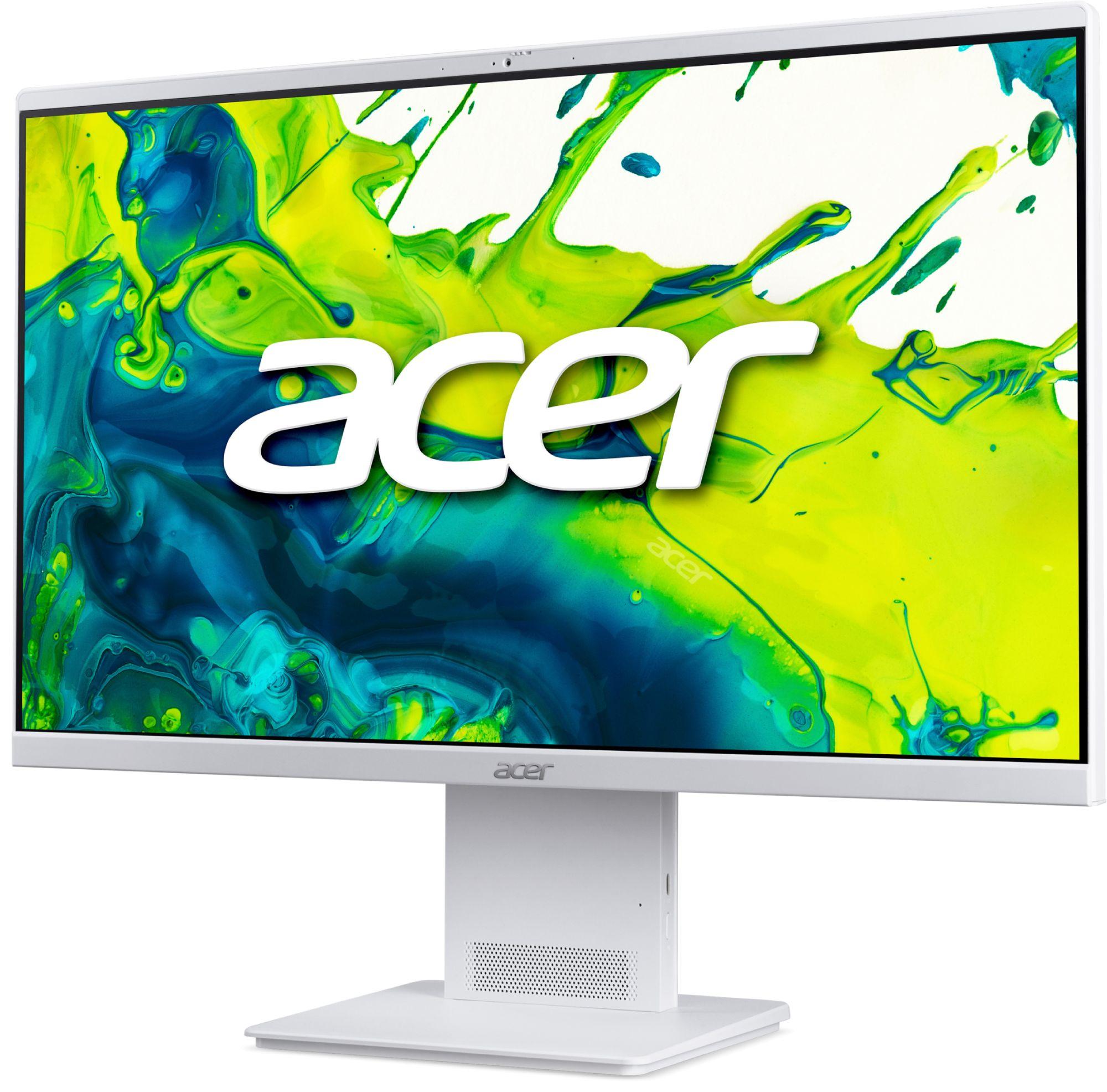 Kомпютър All-in-One Acer Aspire S24B-U7 DQ.BSGEX.004 - 23.8" inch IPS FHD(1920x1080) Intel Core 7 155U, 16GB DDR5, 512 GB SSD - Бял