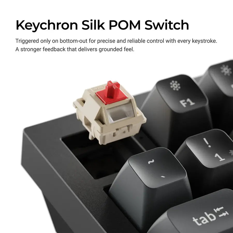 Безжична механичка клавиатура Keychron Q6 Ultra 8K Black - Silk POM Switch Banana