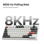 Безжична механичка клавиатура Keychron Q1 Ultra 8K Black - Silk POM Switch Banana