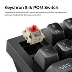 Безжична механичка клавиатура Keychron Q1 Ultra 8K Black - Silk POM Switch Banana