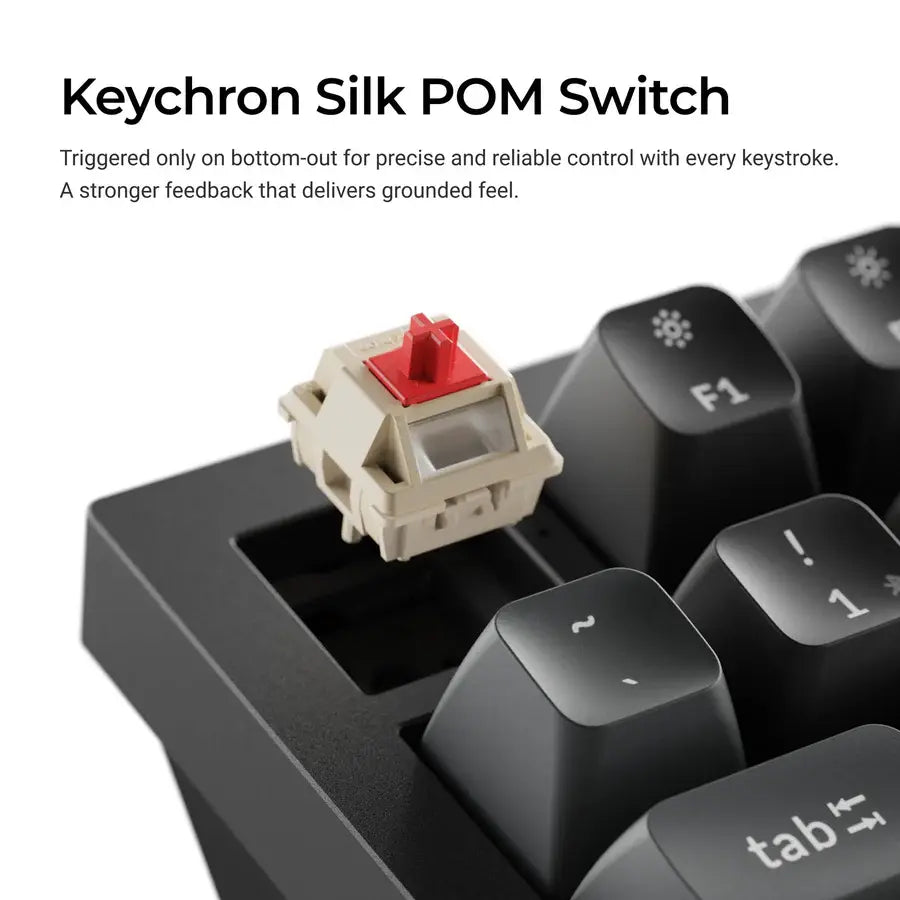 Безжична механичка клавиатура Keychron Q1 Ultra 8K Black - Silk POM Switch Banana