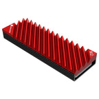Jonsbo M.2 SSD passive cooler, finned, Red