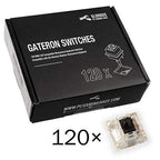 Glorious Gateron Black Mechanical Keyboard Switches 120 pcs