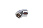Alphacool HF L-connector, Internal Thread G1/4 - G1/4, 45°, Chrome