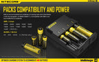 NITECORE i4 Charger, Universal Charger, Li-ion & NiMH, 18650, CR123; AA, AAA, C, D