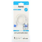 HAMA Flexi-Slim Network Cable, U/UTP CAT 6a, 10 Gbit/s, RJ-45 - RJ45, 0.75 m, White