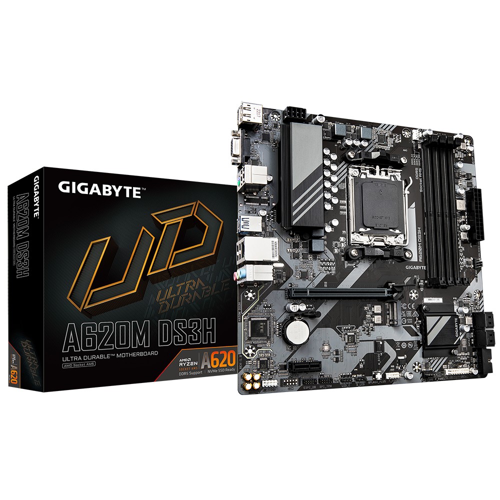 Дънна платка GIGABYTE A620M DS3H socket AM5