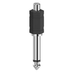 Adapter HAMA, 6.3 mm Jack Male - RCA Female, Black