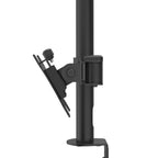 HAMA Adjustable Dual Monitor Desk Mount, 13" - 35", 15 kg, Swivel/Tilt, Black
