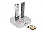 Docking station Delock 1 x M.2 NVMe SSD, 1 x M.2 SATA SSD, SD Express Card Reader, Cloning