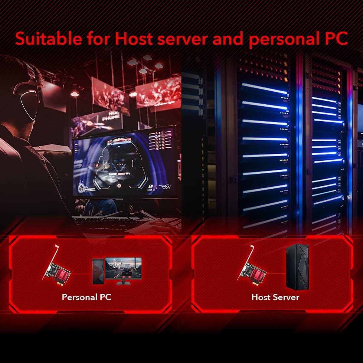 Мрежова карта Cudy PE25, PCIe, 10 Mbps/ 100 Mbps/ 1 Gbps/ 2.5 Gbps