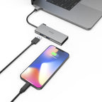 6-Port USB-C Hub, 2 x USB-A, USB-C, HDMI, SD, microSD