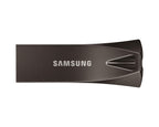 Samsung BAR Plus USB Flash Drive, 128GB, USB-A, Titanium Gray