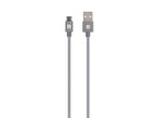 Skross Cable, USB-A - microUSB, Braided Metal, 1.20 m, Grey