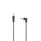 HAMA Audio Cable, 3.5mm Jack Male - 3.5mm Jack Male 90°, 1.5m, Black