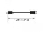 Delock Mini DisplayPort male - DisplayPort male cable, 2.0m, 8K 60 Hz, Black
