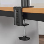 HAMA Adjustable Dual Monitor Desk Mount, 13" - 35", 15 kg, Swivel/Tilt, Black