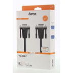 Monitor Cable HAMA 200707, VGA male - VGA male, 1.50 m, Shielded, Black