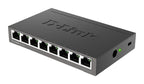 D-Link DGS-108/E 8-Port 10/100/1000 Gigabit Switch, Metal Casing