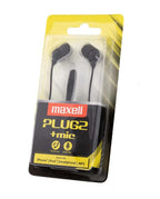 Headphones with microphone MAXELL PLUGZ black