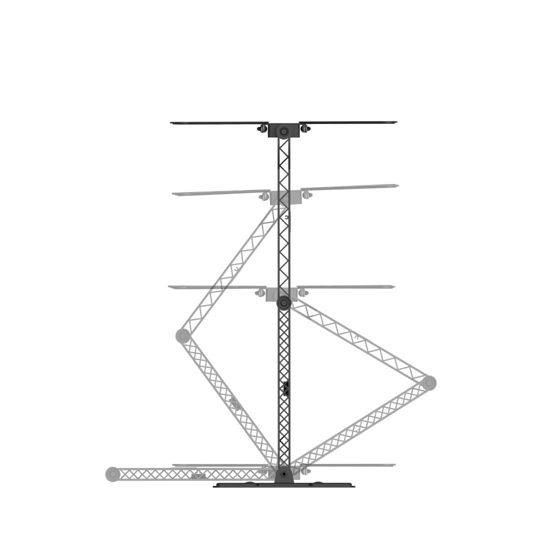 Стенна стойка за OLED TV FULLMOTION, 165 см (65"), 220853