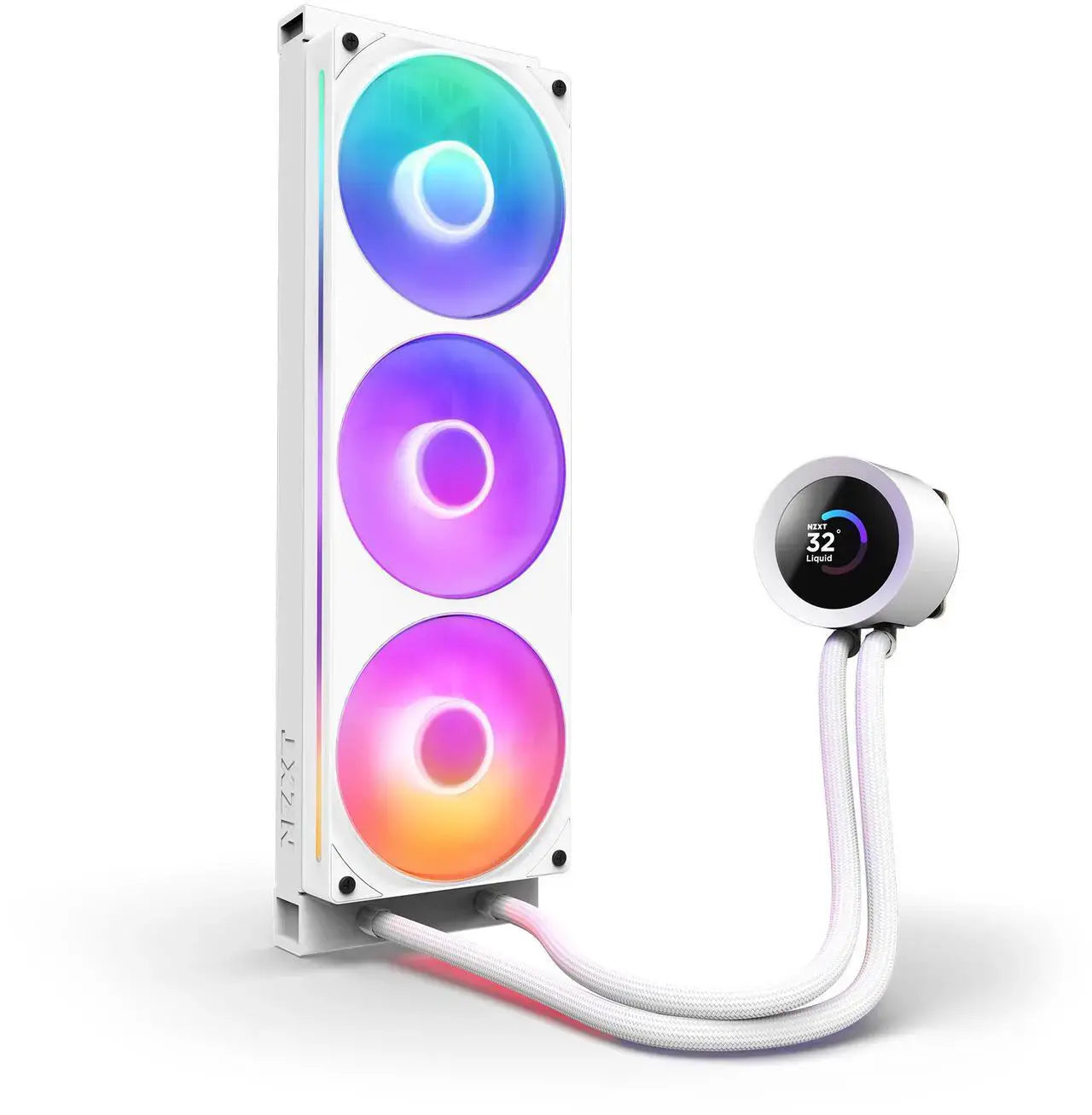 Охладител за процесор NZXT Kraken Plus 360 RGB LCD Display - White