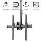 Hama TV Ceiling Mount, Swiveling, Tilting, 165 cm (65") up to 50 kg, 220878