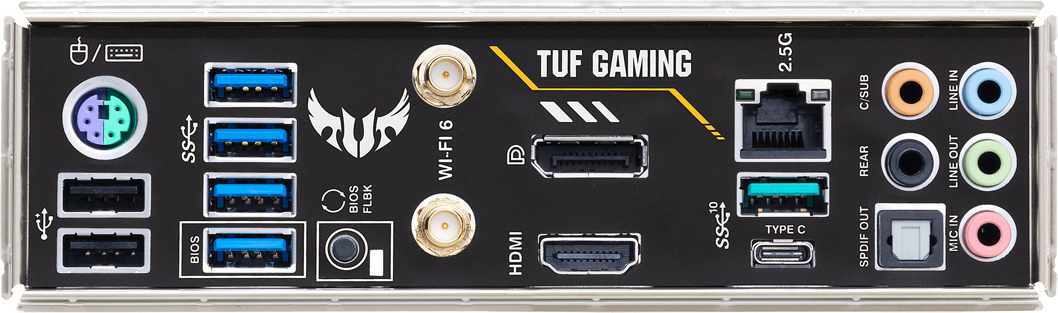 Дънна платка ASUS TUF GAMING B550M-PLUS WIFI II, AMD AM4, micro ATX, 4x DDR4, dual M.2, Wi-Fi 6, PCIe 4.0, Aura Sync RGB