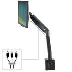 Monitor Desk Mount HAMA, Adjustable, Gas Spring, 13" - 35", 15 kg, Black
