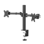HAMA Adjustable Dual Monitor Desk Mount, 13" - 35", 15 kg, Swivel/Tilt, Black